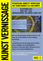 Amnesty benefiet tentoonstelling te Brussel